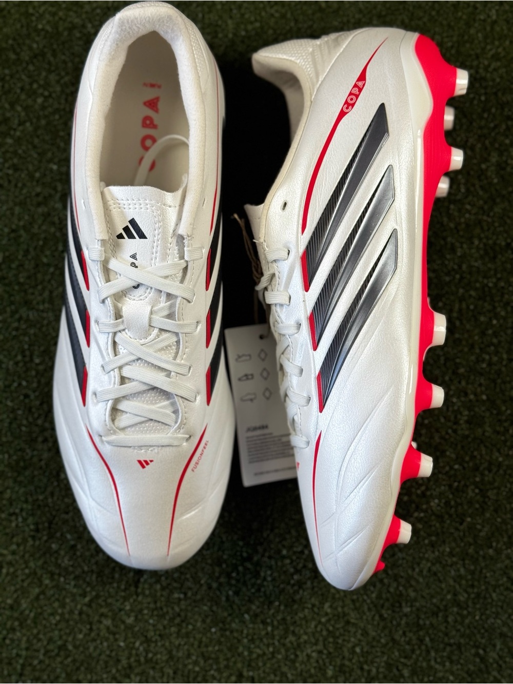 adidas White and Pink Copa Pure IV  Men’s Soccer Cleats Without original box